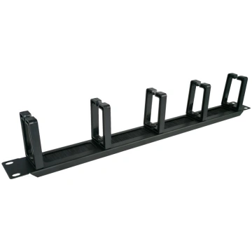 Alantec PK048 1U 19" cable organizer with brushed 