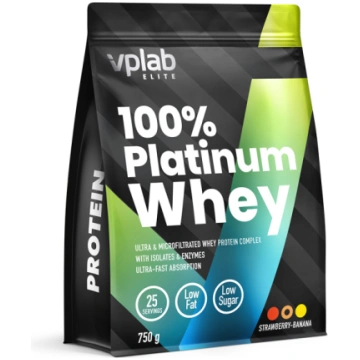 VPLAB Platinum Whey Strawberry-Banana pulveris 750