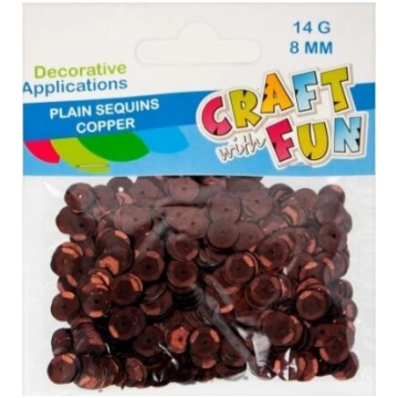 Piparmētru apaļie spīdumi 8mm, 14g, dekorēšanai Cr