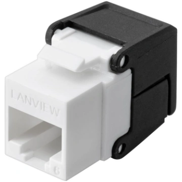 Lanview Cat6 Unshielded flip jack keystone LVN1280