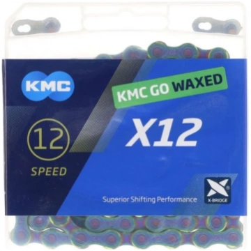 Ķēde - KMC X12 Aurora Waxed - BX12AB126W - 12 ātru