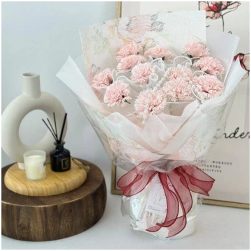 Serene Cascade - Soap Flower Bouquet - 12 stalks /