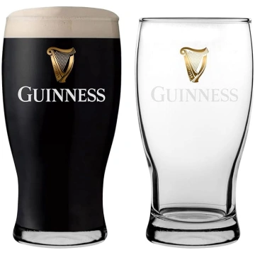 Rink Drink 2 x Guinness pint glāzes – 568 ml (20 o