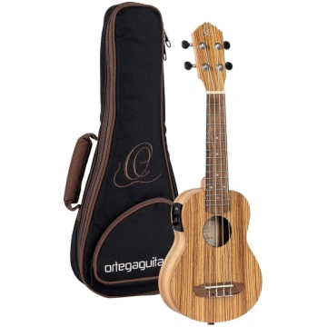 Ortega Friends sērijas soprāna ukulele - Zebrawood