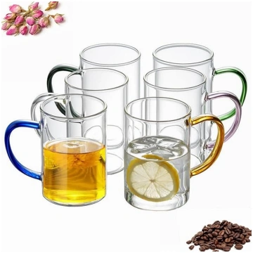 ANWONE Caurspīdīgas kafijas glāzes, 315 ml, dzeram