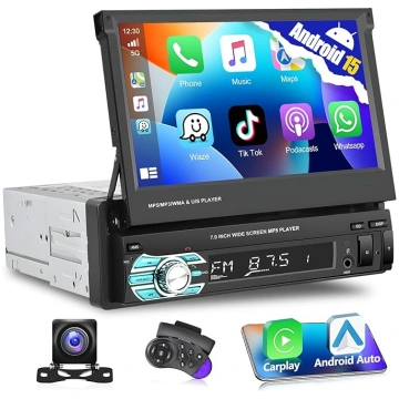 Autoradio 1DIN Apple CarPlay radio, 7 collu HD skā