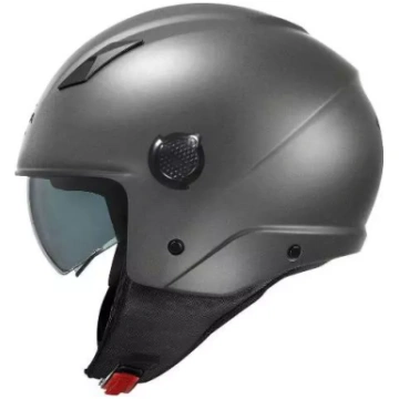 Casco demi jet TITANIO OPACO KV58 in materiale ter