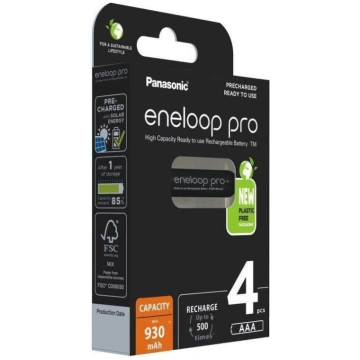 Rechargeable batteries PANASONIC ENELOOP PRO AAA 9