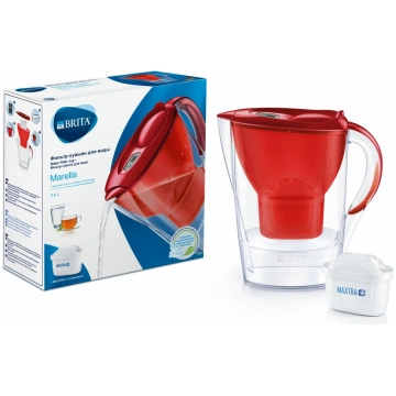 Krūze filtrēšanas MARELLA 2.4L Memo, sarkana BRITA