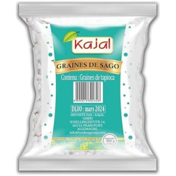Kajal Sago tapiokas pērlītes, burbuļu tējas pērlīt