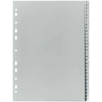 Tab index Herlitz 10843712 Pelēks