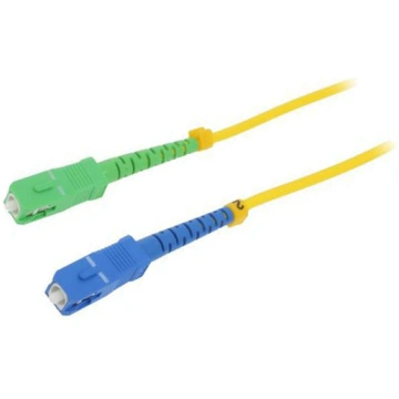 Fiber patch cord; SC/APC,SC/UPC; 1m; 9/125um; LSZH