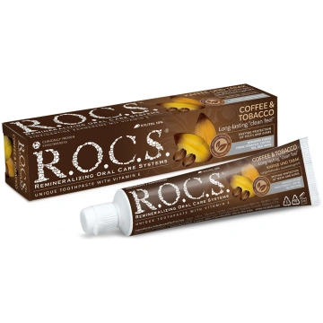 R.O.C.S. Zobu pasta Kafija un tabaka, 60 ml