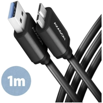 AXAGON | Data and charging cable, 1 m | BUMM3-AM10