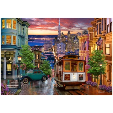 Puzzle San Francisco Trolley BlueBird