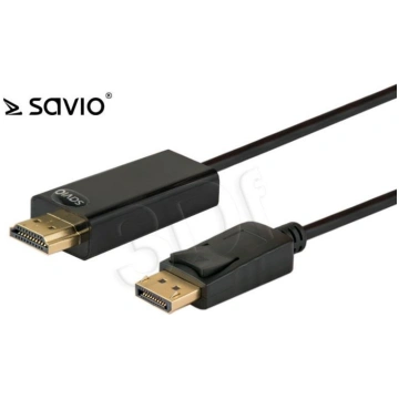 Kabel Savio CL-56 ( Displayport - HDMI1.4 M-M 1 5m