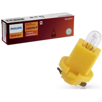 Spuldze Philips 24V 1,2W BAX8,5D/2 dzeltena