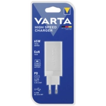 Varta High Speed Charger 65W GaN 2x USB C + USB A 