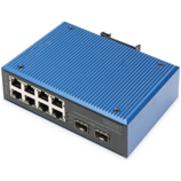 Switch Digitus Fast Ethernet PoE Industrial 8+2 ( 