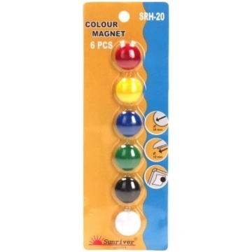 Argo Magnesy 20mm ARGO WF 607234 czerwone 6 szt 60