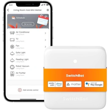 SwitchBot Hub Mini Matter, inteliģentais IR Blaste