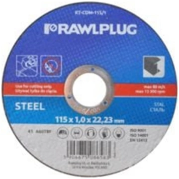 Rawlplug ciernice korundowe do cicia stali 125mm 2
