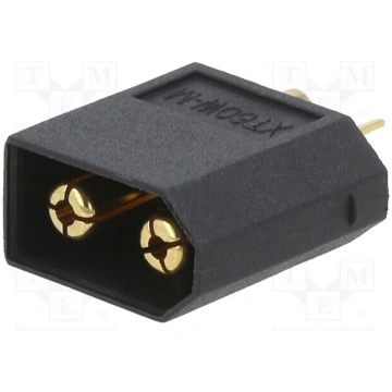 Connector: DC supply; plug; male; XT60; 20A; 500V;