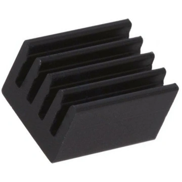 Heatsink: extruded; black; L: 10mm; W: 8mm; H: 6mm