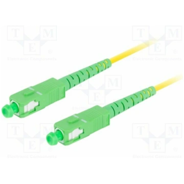 Fiber patch cord; SC/APC,both sides; 2m; 9/125um; 