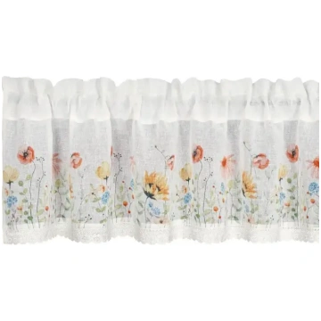 Eurofirany Nati Virtuves aizkars 30x150 cm Balts s