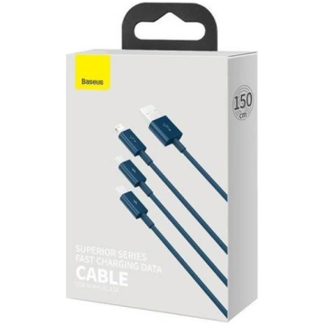 Baseus CAMLTYS-03 USB cable, 1.5 m, USB A to USB C