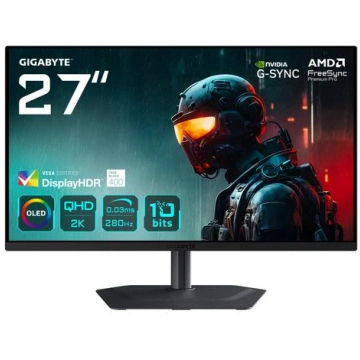GIGABYTE MO27Q2A 27” OLED 2K QHD Gaming Monitor – 