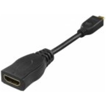 Deltaco Adapter Micro HDMI - HDMI 0.1m Black akses