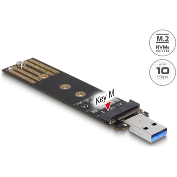 Delock Combo Converter for M.2 NVMe PCIe or SATA S