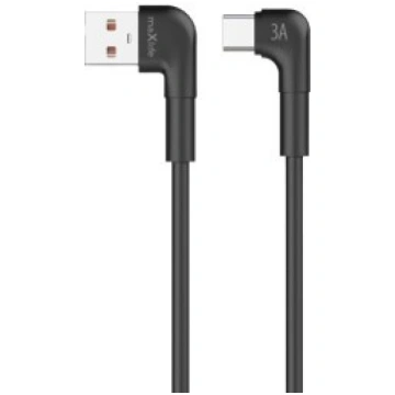Maxlife MXUC-09 angle cable USB - USB-C 2,0 m 3A b
