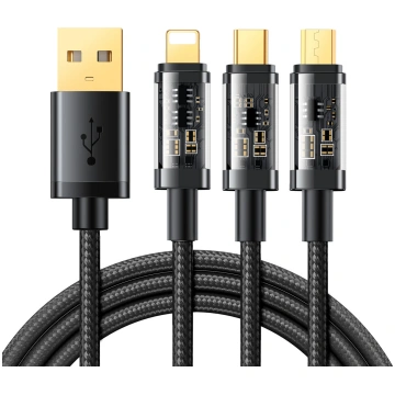 Joyroom 3in1 USB cable - USB Type C / Lightning / 