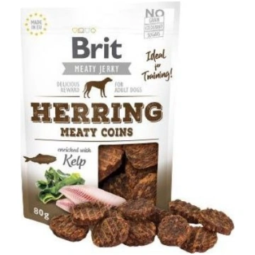 Brit MEATY JERKY Herring Meaty Coins Kawalki sledz