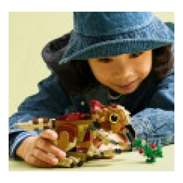 Lego Jurassic World Mazais dinozaurs Dolores: Aqui