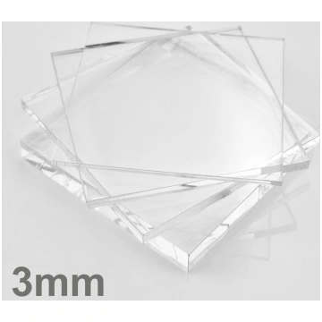 Caurspīdīgs organiskais stikls, 3mm, 2050 x 3050mm