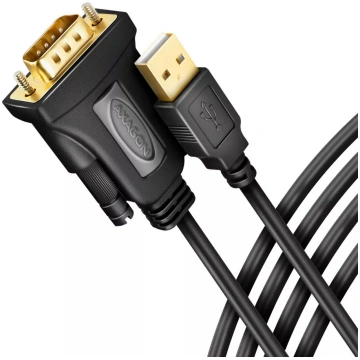 Adapteris Axagon ADS-1PQN USB-A 2.0 serial RS-232 