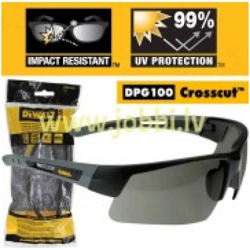 Dewalt DPG100-2D CrossCut aizsargbrilles (Smoke)