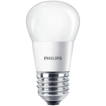 PHILIPS Spuldze Philips LED, P45, 2700 °K, E27, 5 