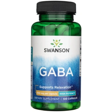 Swanson SWANSON GABA 500 mg – 100 kapsulas