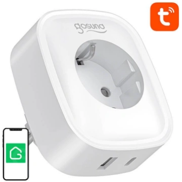 Gosund SP6 16A USB-C 20W Tuya smart WiFi/Bluetooth