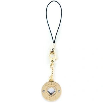 Guess zawieszka GUCPMHGLD Phone Strap Heart Diamon