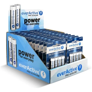 PRO ALKALINE BATTERIES LR6/AA DISPLAY 96 PCS. ever