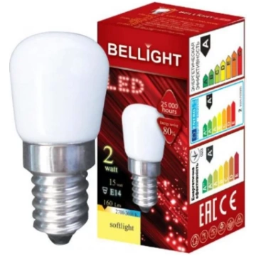 LED spuldze Bellight E14 ST22 230V, 2W, 3000K, 160