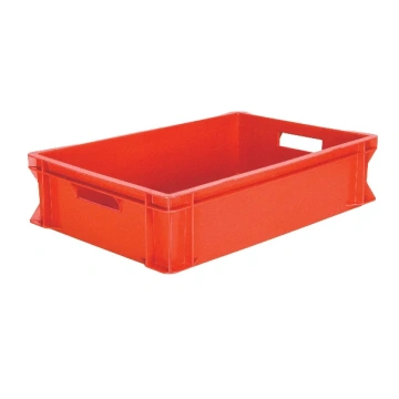 Plastmasas kaste 600 x 400 x 150 mm, Sarkana Konte