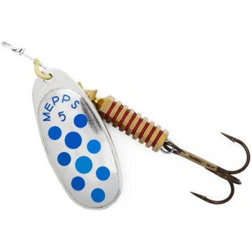 Mepps COMET-5 11,0g Silver/Blue Dots