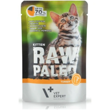 VetExpert VetExpert Raw Paleo kitten - Indyk sasze